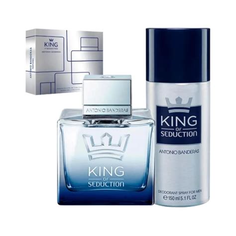 coffret king masculino eau de toilette 100ml desodorante 150ml|COFFRET KING OF SEDUCTION BANDERAS MASCULINO .